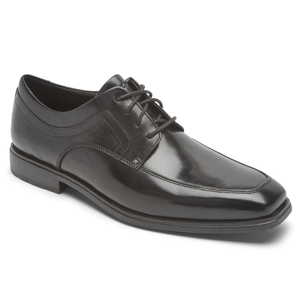 Rockport Mens Dres Sports Business 2 Apron Toe - Dress Shoes Black - AJT574623